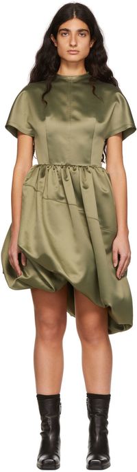 We11done Green Polyester Dress