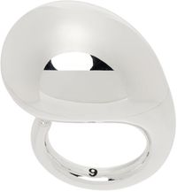 Bottega Veneta Silver Drop Ring
