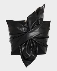 Orchid Faux Leather Crop Top