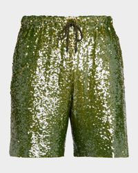 Men's Piperi Sequin Drawstring Shorts