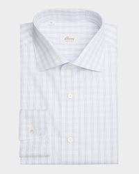 Men's Cotton Check Modern-Fit Dress Shirt