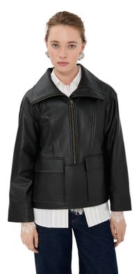 Veronica Beard Brian Popover Jacket Black S