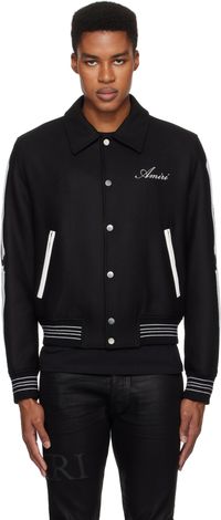 AMIRI Black Bones Bomber Jacket