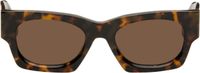 Palm Angels Brown Bodie Sunglasses
