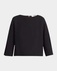 Faurelle Three-Quarter Sleeve Silk Top