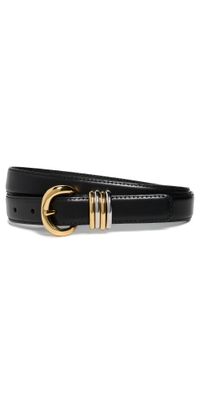 Madewell Mixed Metal Inez Belt True Black XL