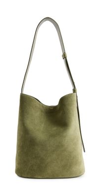 LIÉ STUDIO The Norma Tote Moss Green Suede One Size