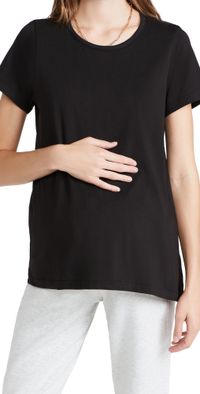 HATCH The Luxe Nursing Tee Black 1