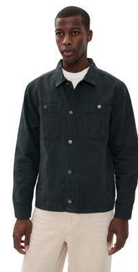 Marine Layer Patrick Canvas Overshirt Faded Black M