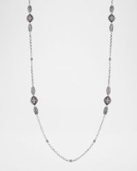 Kyma Amethyst and Swiss Blue Topaz Necklace