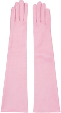 Dries Van Noten Pink Soft Leather Gloves