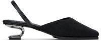 Nicole Saldaña Chaussures à talon Syd noires en filet