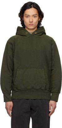 Les Tien Pull à capuche épais kaki