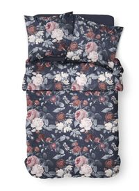 Today Linge De Maison - Parure de lit imprimé en coton - Taille 260x240 cm - Noir
