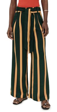 SIMONMILLER Alto Crepe Pants Fern/Mustard Stripe 2