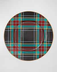 Tartan Black Salad and Dessert Plate