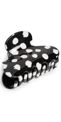 Lele Sadoughi Mini Polka Dot Claw Clip Jet One Size