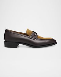 Men's Chambelimoc Leather & Suede Loafers
