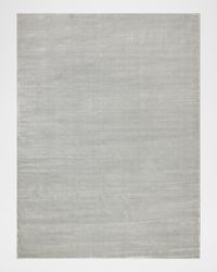 Velutto Hand-Loomed Light Silver Rug, 8' x 10'