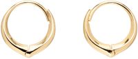 Sophie Buhai Moyennes boucles d'oreilles à anneau Hellenic dorées