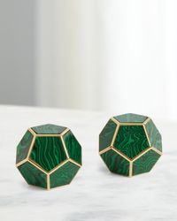 Malachite Pentagon Spice Jewels, Set of 2