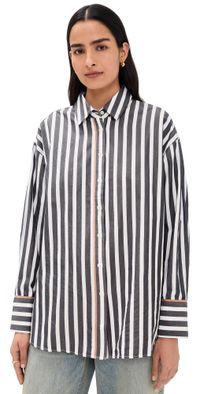 XIRENA Gillian Shirt Ink Stripe L