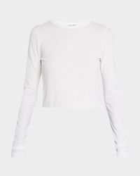 Long Sleeve Cropped Baby Tee