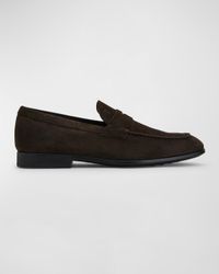 Men's Moccasino Suede Penny Loafers