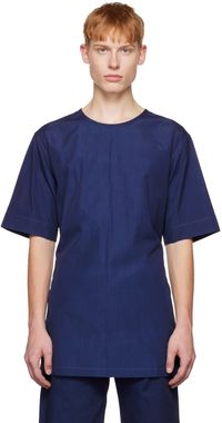 Rier SSENSE Exclusive Indigo Open Back T-Shirt
