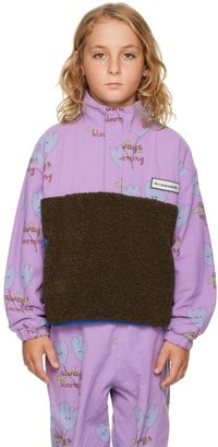 The Campamento Kids Purple & Brown Flowers Jacket