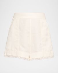 Dax Fringe Linen-Blend Shorts