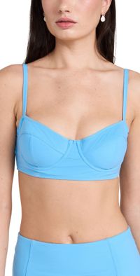Ulla Johnson Zahara Bikini Top Baltic P