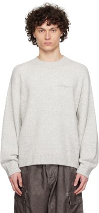 Represent Pull marbré gris en tricot