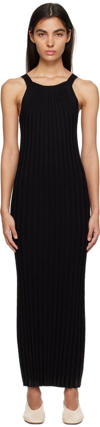 Loulou Studio Black Otama Midi Dress