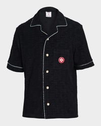 Men's Terry Monogram Short-Sleeve Shirt