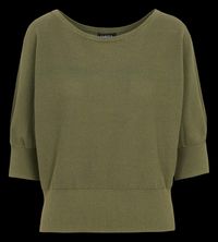 Caroll - Pull oversize col bateau en coton - Taille XL - Vert