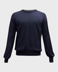 Men's Wool-Cashmere Crewneck Sweater