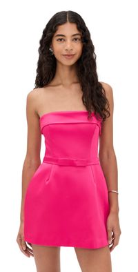 Amanda Uprichard Avalee Skort Romper Wild Raspberry XS