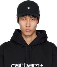 Carhartt Work In Progress Black Madison Logo Cap