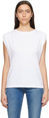 rag & bone White 'The Slub' Tank Top