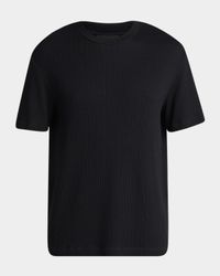 Men's Diagonal Texture Crewneck T-Shirt