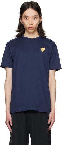 COMME des GARÇONS PLAY Navy Heart T-Shirt