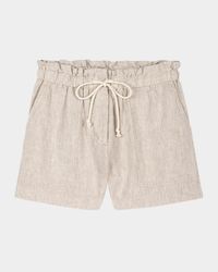 Foster Paperbag Linen Shorts