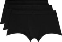 Sunspel Three-Pack Black Stretch Cotton Boxer Briefs