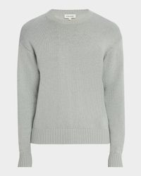 Men's Crewneck Silk-Cotton Knit Sweater
