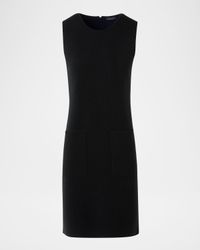 Cashmere Double-Face Knit Sleeveless Dress