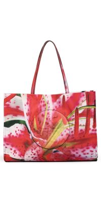 Tory Burch Ella Printed Tote Bold Pink One Size