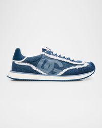 Aria DG Distressed Denim Runner Sneakers