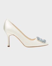 Hangisi Satin Buckle Pumps