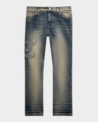 Boy's Music Club Staggered Jeans, Size 4-12